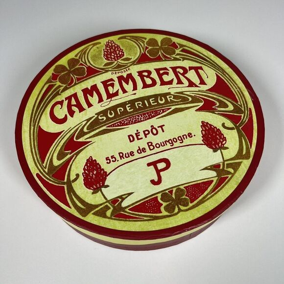 Vintage BIA Cordon Bleu Boxed Set of 4 8" Plates Advertising for French cheese - Picture 2 of 9